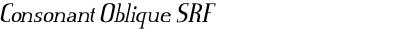 Consonant Oblique SRF